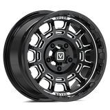 V17 15X8 +10MM 5X114.3 GLOSS BLACK MILLED