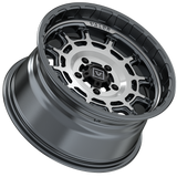 V17 15X8 +10MM 5X114.3 BRUSHED GUNMETAL