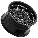 V17 15X8 +10MM 5X114.3 GLOSS BLACK MILLED