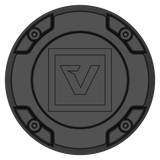 VCAP1 SATIN BLACK GB LOGO - ABS