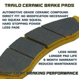 Traild CFMoto U10 PRO/U10XL PRO 2025-2026 Ceramic Brake Pad Set