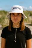 Marshin Whips White Bucket Hat | Premium Embroidered Off-Road Apparel