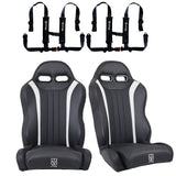 RZR PRO (Turbo R, Pro R, Pro) 2 and 4 Seater Suspension "Weekender" Series Pair of Front Bucket Seats W/ Quick Mount Bracket (2020-2025)