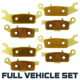 Yamaha Grizzly 700/550 2007-2026 Brass Brake Pad Set
