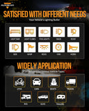 Auxbeam - RA80 XL RGB SWITCH PANEL, LARGER SIZE, TOGGLE/ MOMENTARY/ PULSED MODE SUPPORTED