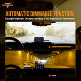 Auxbeam - BA80 8 GANG LED SWITCH PANEL KIT AUTOMATIC DIMMABLE UNIVERSAL(TWO-SIDED OUTLET) BLUE