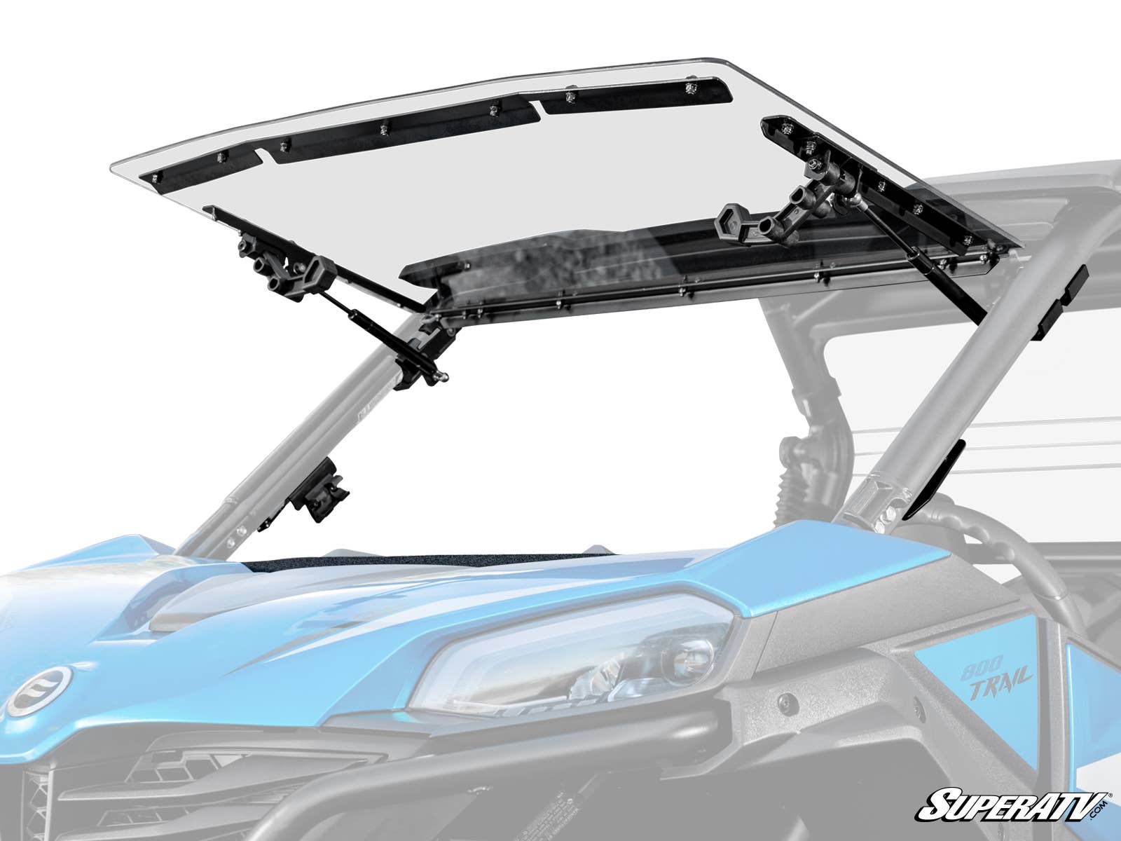SuperATV CFMOTO ZFORCE 950 TRAIL SCRATCH-RESISTANT FLIP WINDSHIELD
