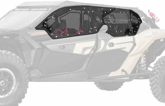 SuperATV - CAN-AM MAVERICK X3 MAX HARD CAB ENCLOSURE UPPER DOORS