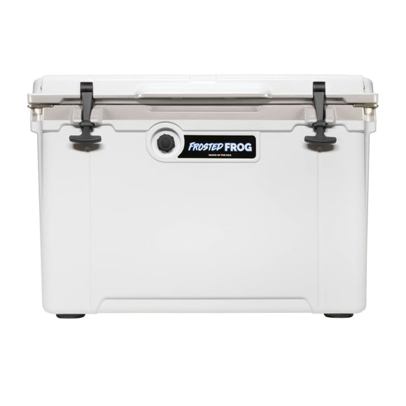 Frosted Frog USA MADE 54 QT Cooler Hyper-Light – White and Gray, 54 Quart