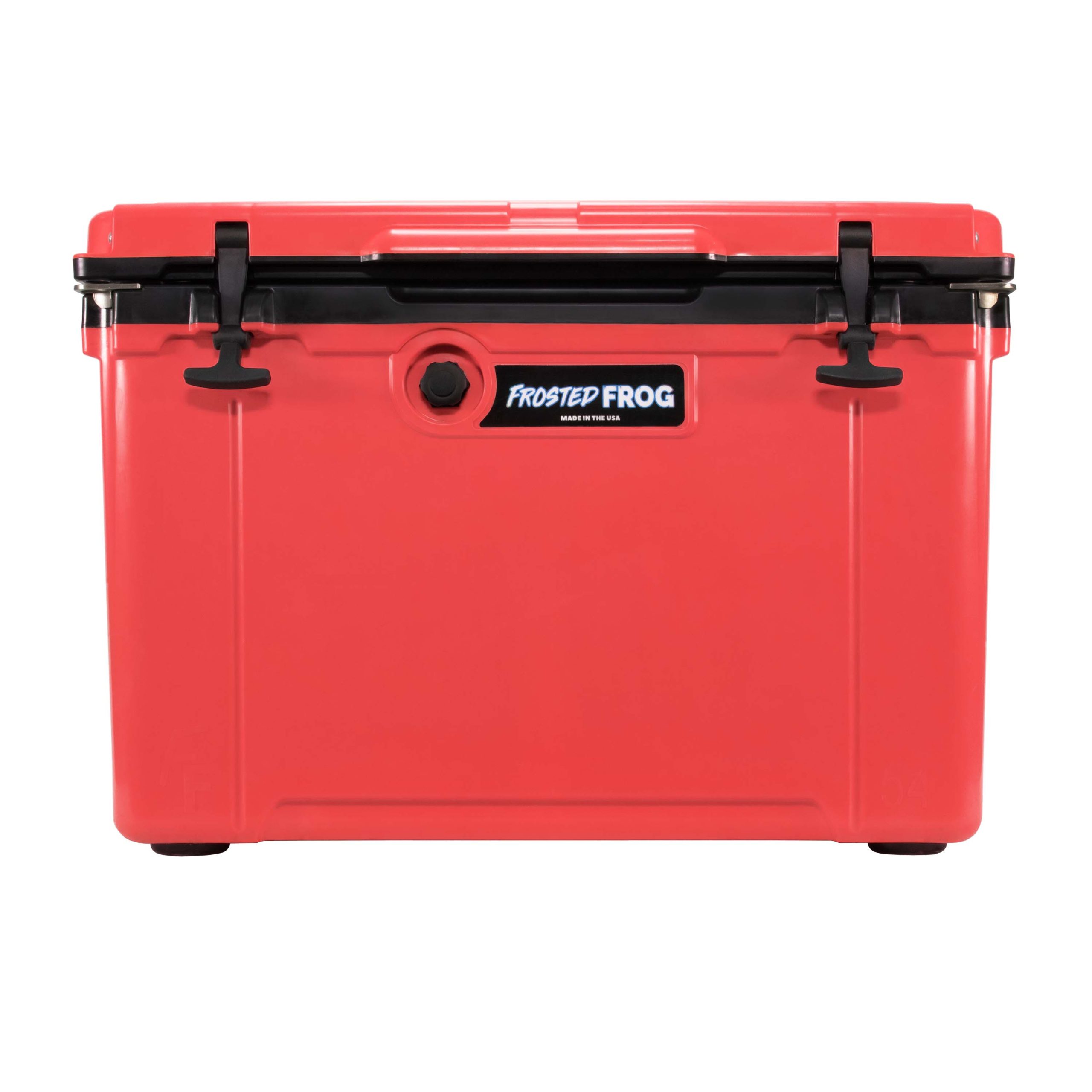 美品　FITBOX Frosted Frog USA MADE 54 QT Cooler Hyper-Light – Red and Black