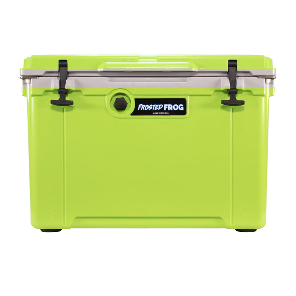 Frosted Frog USA MADE 54 QT Cooler Hyper-Light – Green and Gray Cooler, 54 Quart