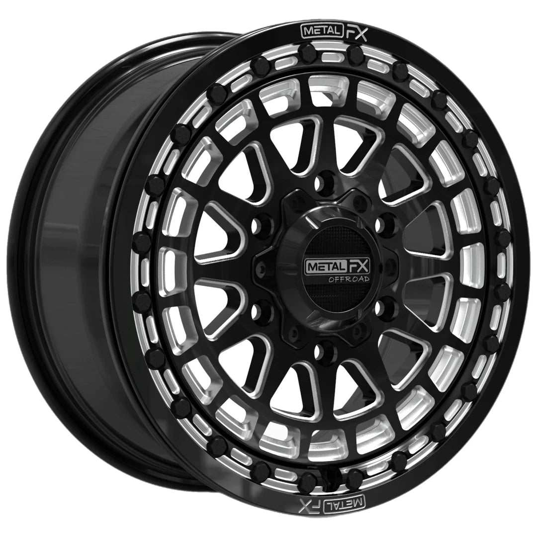ミリタリートラックオールメタル6x 6,rc Metal FX OUTLAW 6R BEADLOCK | SATIN BLACK CONTRAST CUT – Pro UTV Parts