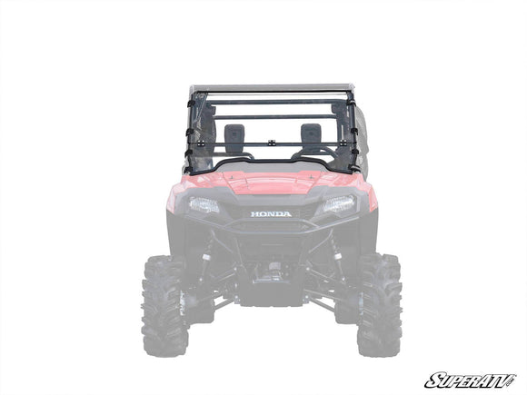 SuperATV HONDA PIONEER 700 SCRATCH RESISTANT FLIP DOWN WINDSHIELD