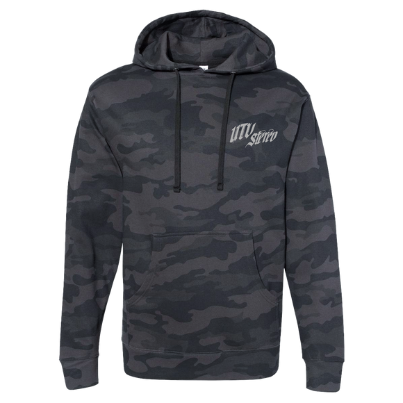 UTV Stereo Unisex Black Camo Hoodie | UTVS-A-HOODIE-U-CAMO