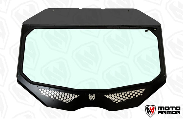 VENTED FULL GLASS WINDSHIELD FOR CAN AM MAVERICK X3 By Moto Armor