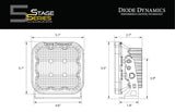 Diode Dynamics Stage Series 5" White Sport LED Pod (One)