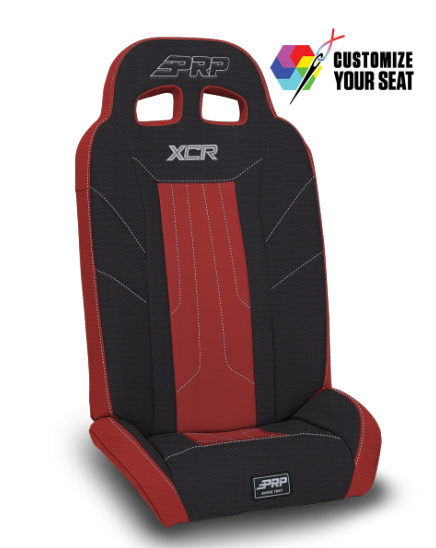 XCR FOLD FLAT REAR SUSPENSION SEATS FOR POLARIS RZR PRO XP4, PRO R4, TURBO R4 (PAIR)