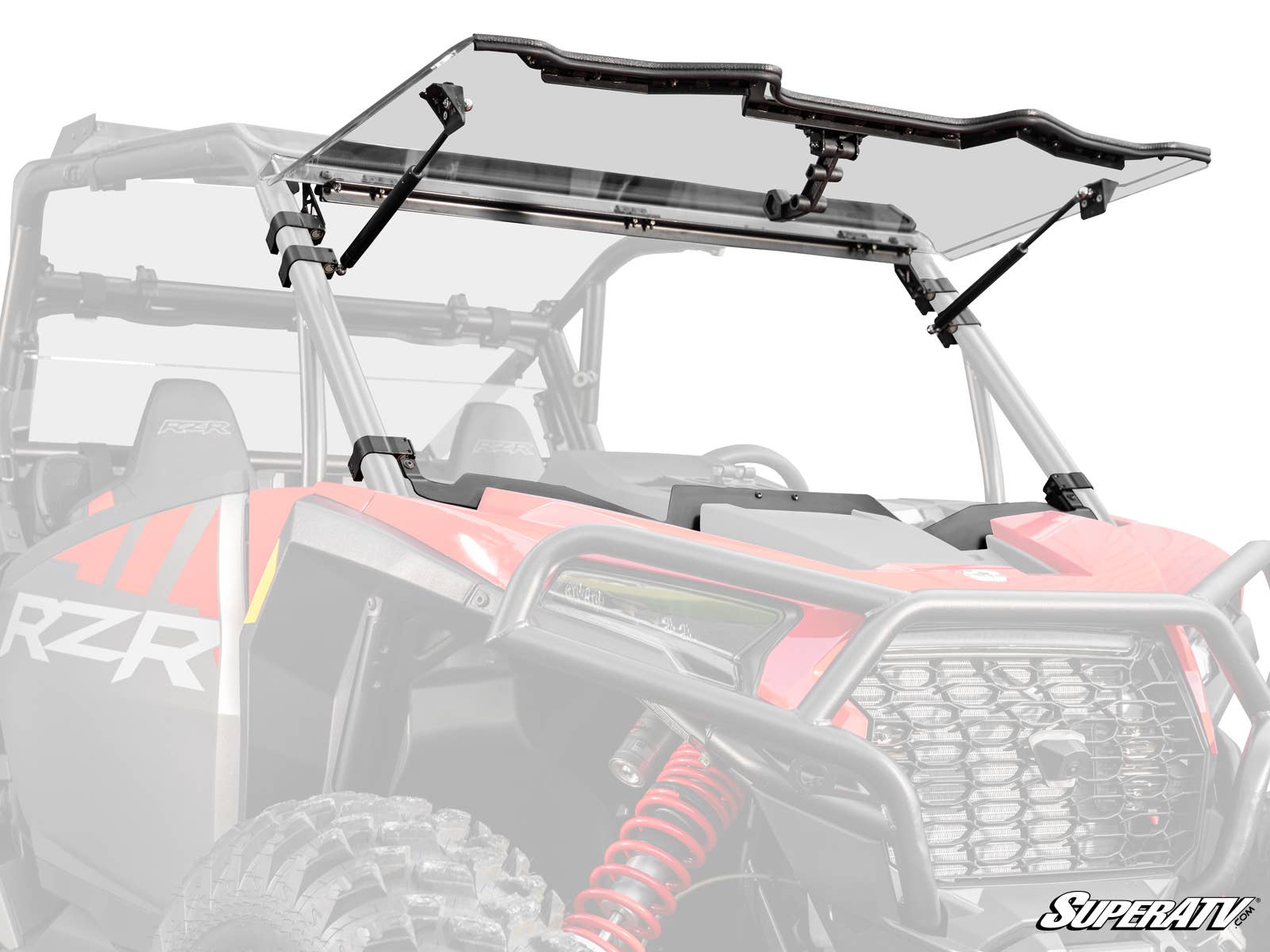 SuperATV POLARIS RZR XP SCRATCH-RESISTANT FLIP WINDSHIELD – Pro