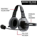Rugged Radio AlphaBass Carbon Fiber Headset for STEREO and OFFROAD Intercoms
