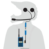 Rugged Radio Enduro Moto Kit - Includes Helmet Kit and Compact Harness Cable