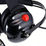 Rugged Radio H42 Behind the Head (BTH) Headset for 2-Way Radios - Black carbon Fiber