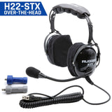 Rugged Radio ULTIMATE HEADSET for STEREO and OFFROAD Intercoms - Over The Head or Behind The Head