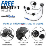 Rugged Radio Polaris RZR RS1 Complete Communication Kit with Bluetooth and 2-Way Radio