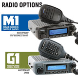 Rugged Radio Polaris RZR XP Complete Communication Kit with Rocker Switch Intercom and 2-Way Radio
