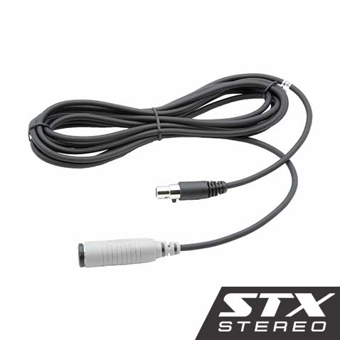 Rugged Radio STX STEREO Straight Cable to Intercom (Select Length)