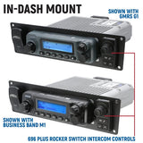 Rugged Radios Yamaha Wolverine RMAX Complete Communication Kit with Rocker Switch Bluetooth Intercom and 2-Way Radio