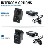Rugged Radios Yamaha Wolverine RMAX Complete Communication Kit with Rocker Switch Bluetooth Intercom and 2-Way Radio
