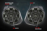 SSV Works '17-'25 Can-Am Maverick X3 6.5" Front-Kick Speaker-Pods