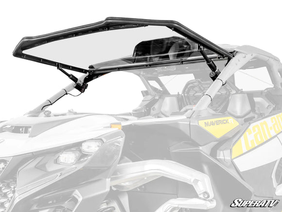 SuperATV Can-Am Maverick R MaxDrive Power Flip Windshield