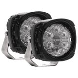 NACHO Quatro Spot Beam Output - Ideal For Down The Road Visibility - Size 4" - Pair