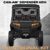 SSV Works Turn-Signal Plug-&-Play Kit | 2026+ Can-Am Defender HD11 | Front LED Lights w/Taillight Integration