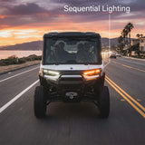 SSV Works Turn-Signal Plug-&-Play Kit | 2026+ Can-Am Defender HD11 | Front LED Lights w/Taillight Integration