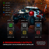 SSV Works Sierra6, 6-Switch, 3-Rocker Electronic Accessory Smart Switcher - Universal