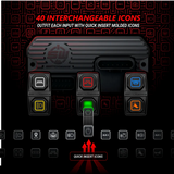 SSV Works Sierra6, 6-Switch, 3-Rocker Electronic Accessory Smart Switcher - Universal