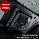 SSV Works CanAm Defender | 2018-2026 HD10 & 2026 HD11 | 4-Speaker Overhead Sound Bar w/Kenwood Bluetooth and Kicker KM Speakers