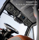 SSV Works CanAm Defender | 2018-2026 HD10 & 2026 HD11 | 4-Speaker Overhead Sound Bar w/Kenwood Bluetooth and Kicker KM Speakers