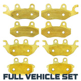Traild  Kawasaki Mule Pro DX/DTX/FX/FXT/FXR 2015-2025 Brass Brake Pad Set