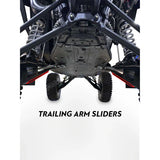 SSS | TRAILING ARM GUARD SLIDERS | UHMW | POLARIS RZR TURBO R 4