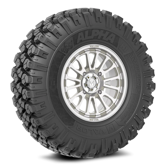 Valor Alpha on 15x7 V14 RM UTV Wheel and Tire Kit