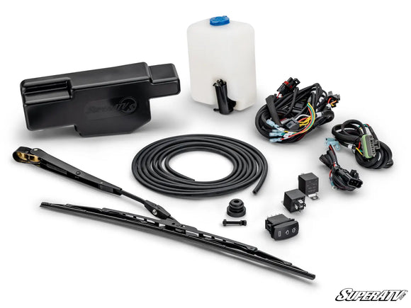 Electric UTV Windshield Wiper Kit for SuperATV MaxDrive Power Flip Glass Windshields