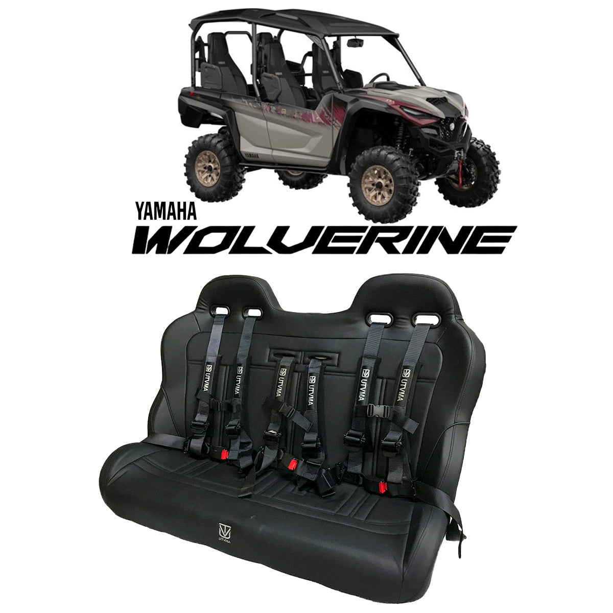 Yamaha Wolverine RMAX 4-Seater Side By Side Rear Bench Seat – Pro