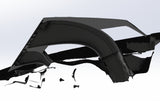 MGM Fabrication 22-24 Polaris Pro R High Flow Hood Scoops