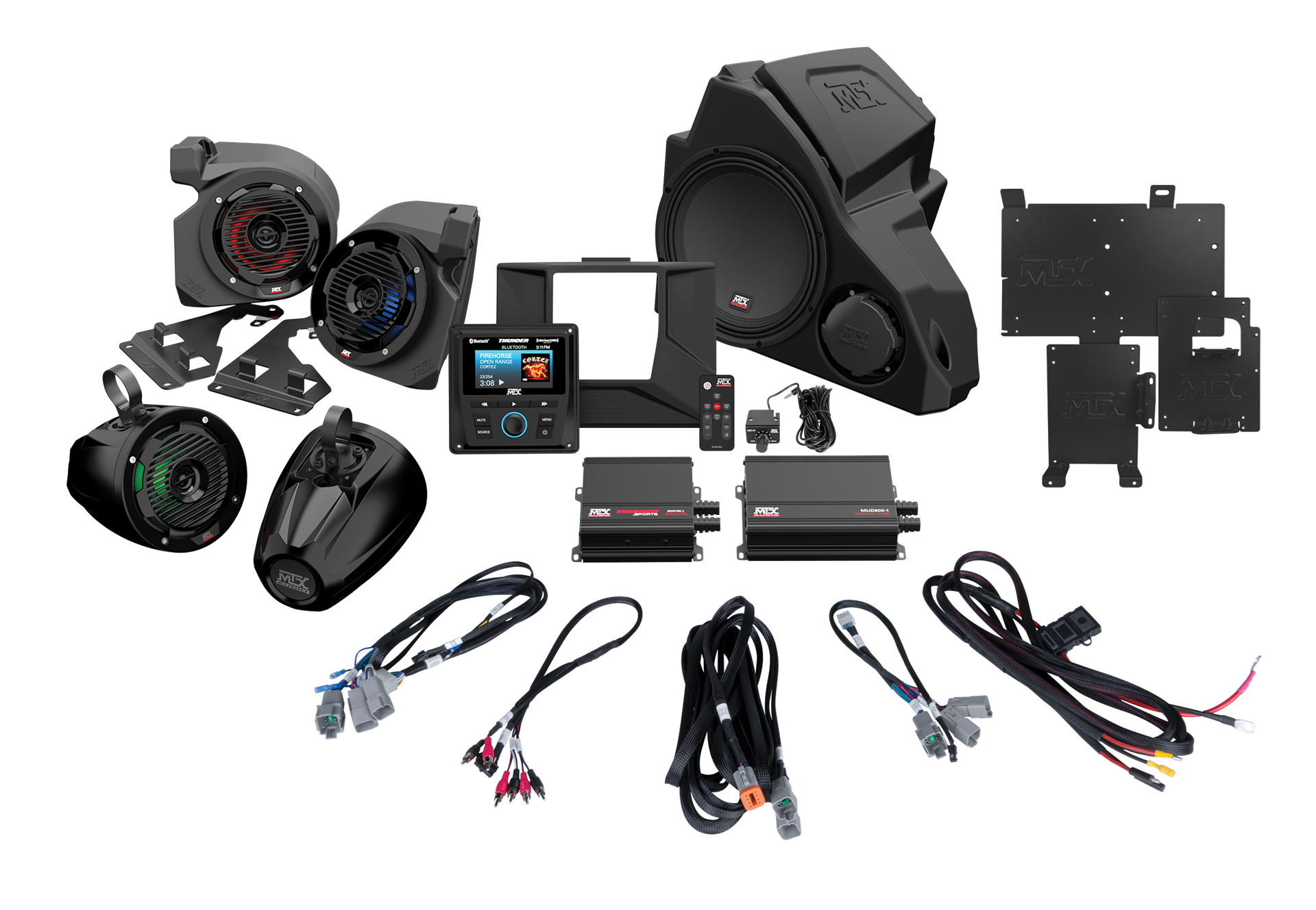 MTX 5-SPEAKER AUDIO SYSTEM FOR 2014+ POLARIS RZR VEHICLES – Pro