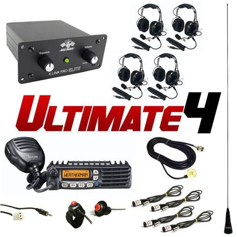Ultimate 4 (4 Person intercom and radio kit) by PCI Race Radios