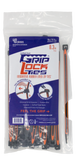 GripLockTies™ 8 inch 70 pound UV Black and Orange 40 bag