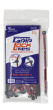 GripLockTies™ 8 inch 70 Pound UV Black and Red 40 Bag